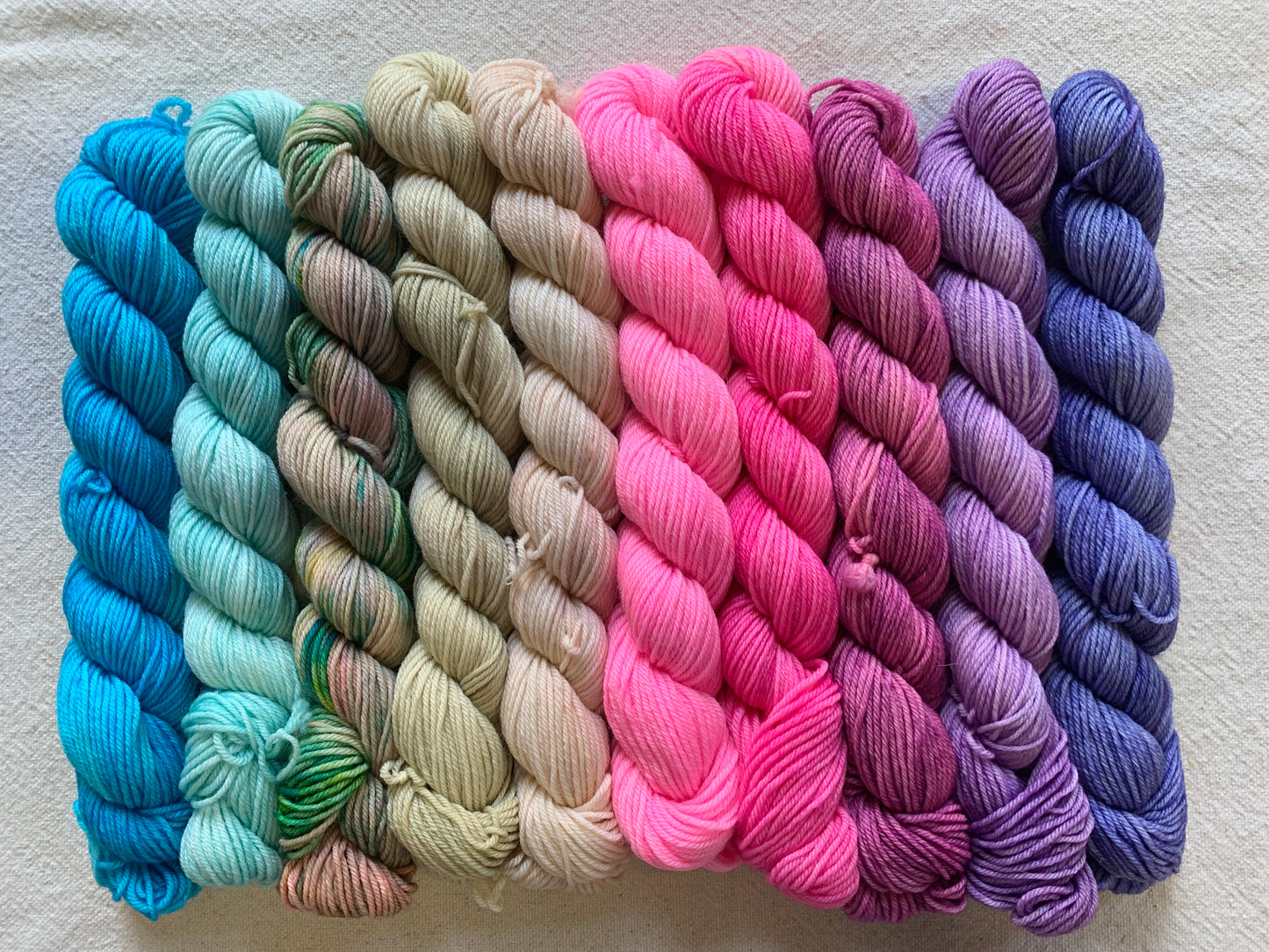 watercolors mini skein sets