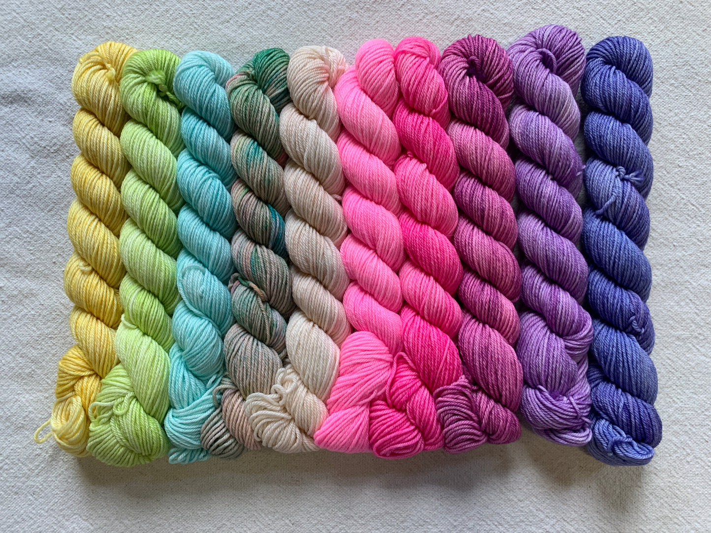 watercolors mini skein sets