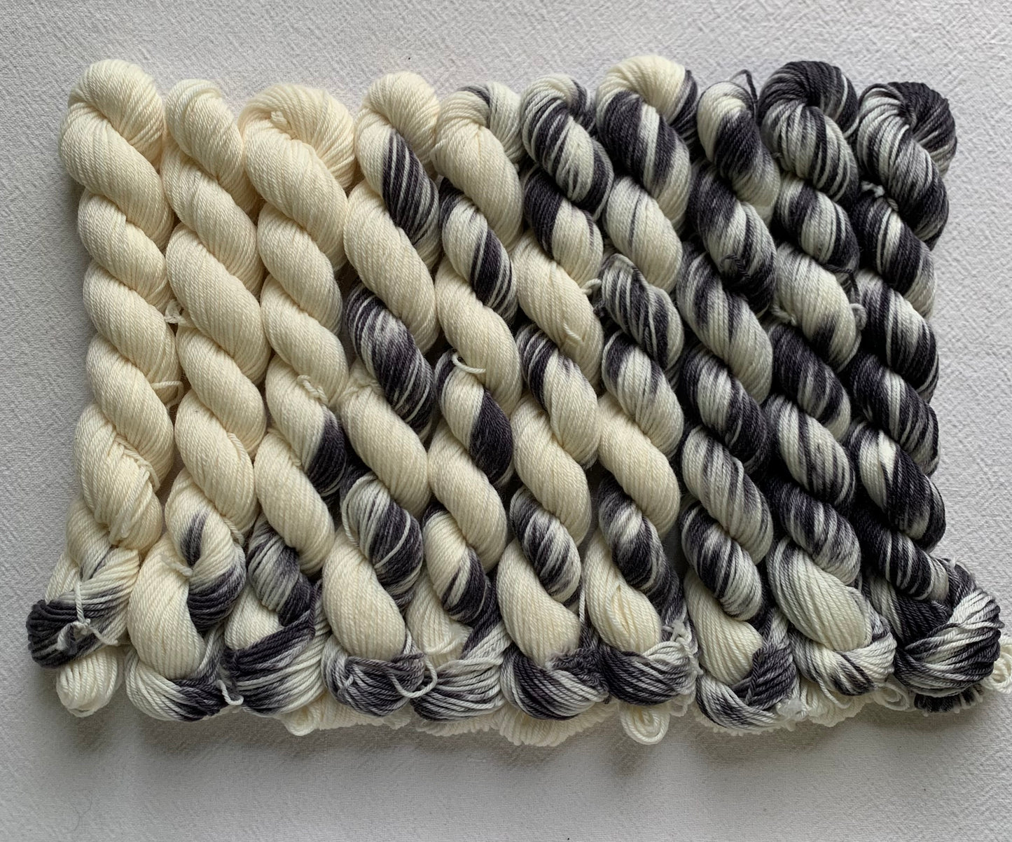 Effortless Gradient set of 10 watercolors mini skeins