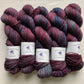 merino dk - one of a kind colorway with blues and purples