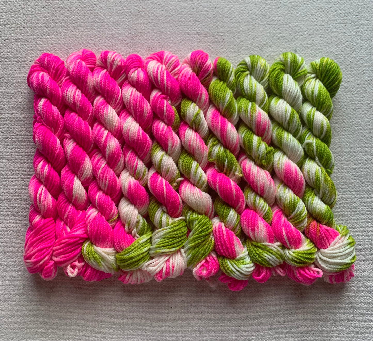 Effortless Gradients - merino dk - set of 10 mini skeins