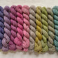 merino yak - pastel collection - mini skein set of 10