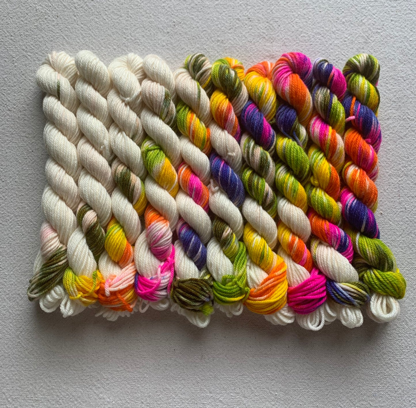 Effortless Gradients - merino dk - set of 10 mini skeins