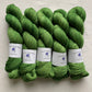 watercolors fingering weight - one of a kind green