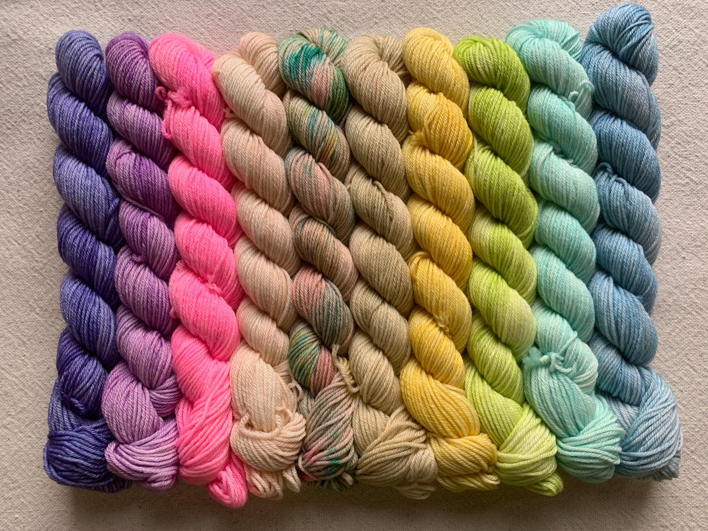 watercolors mini skein sets