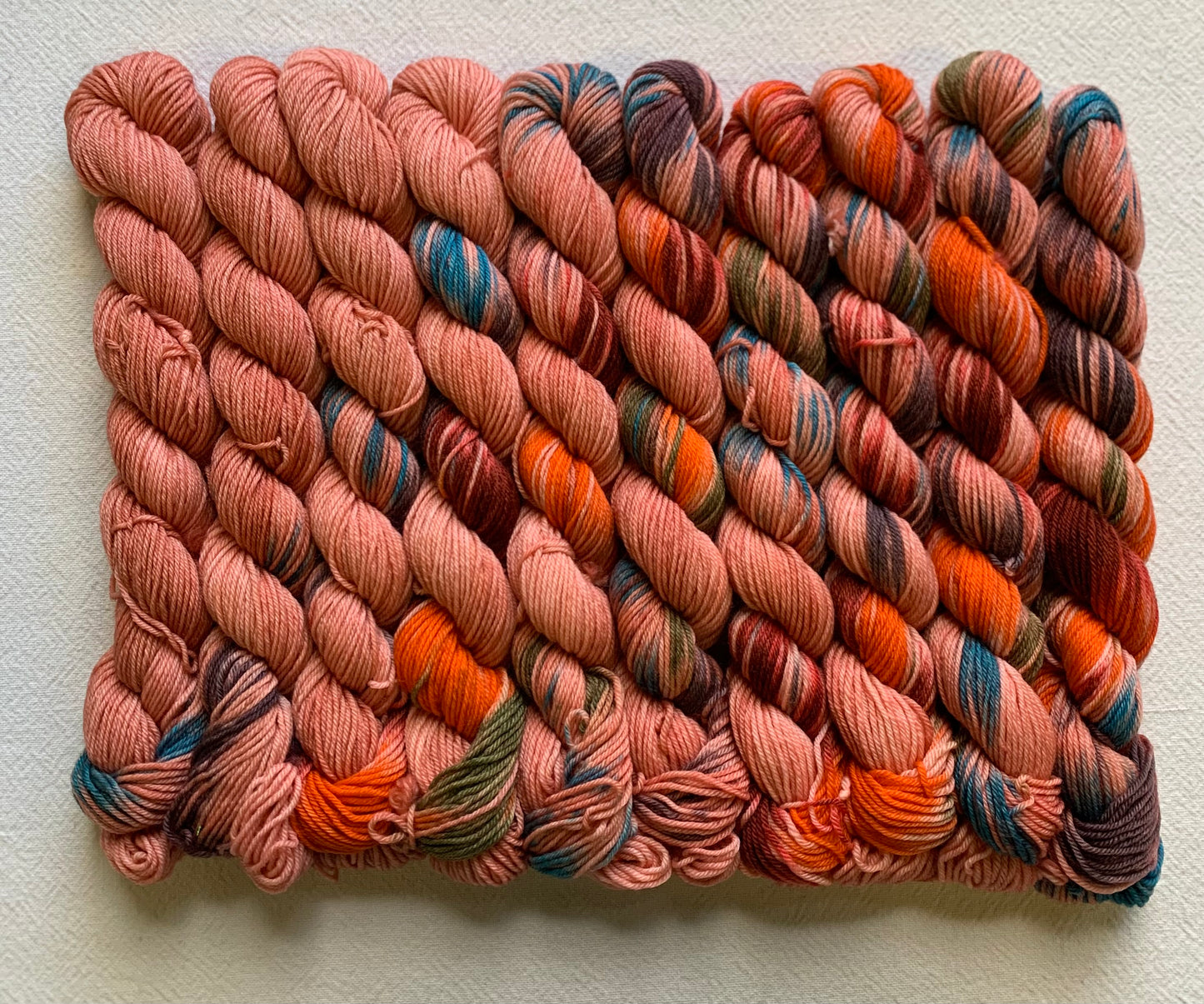 Effortless Gradient set of 10 watercolors mini skeins