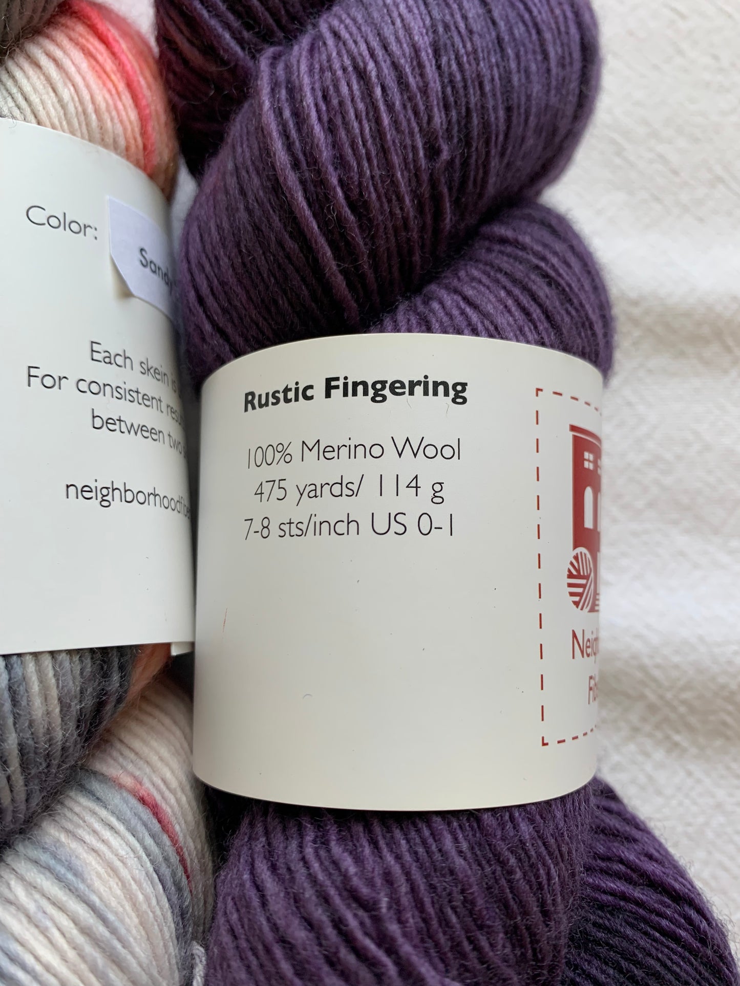 STASH SALE no. 34 - neighborhood fiber co. Rustic fingering - 5 skeins